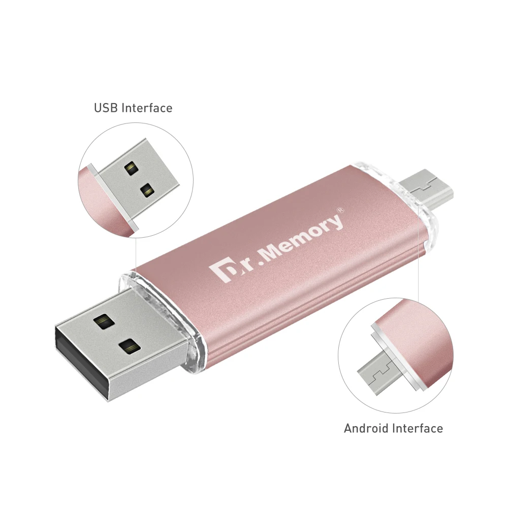 Дешевый Dr. memory OTG USB флеш накопитель 32 Гб 64 ГБ флеш накопитель 128 ГБ Микро флеш накопитель USB для samsung huawei Android Phone Stick 4 ГБ 8 ГБ 16 ГБ