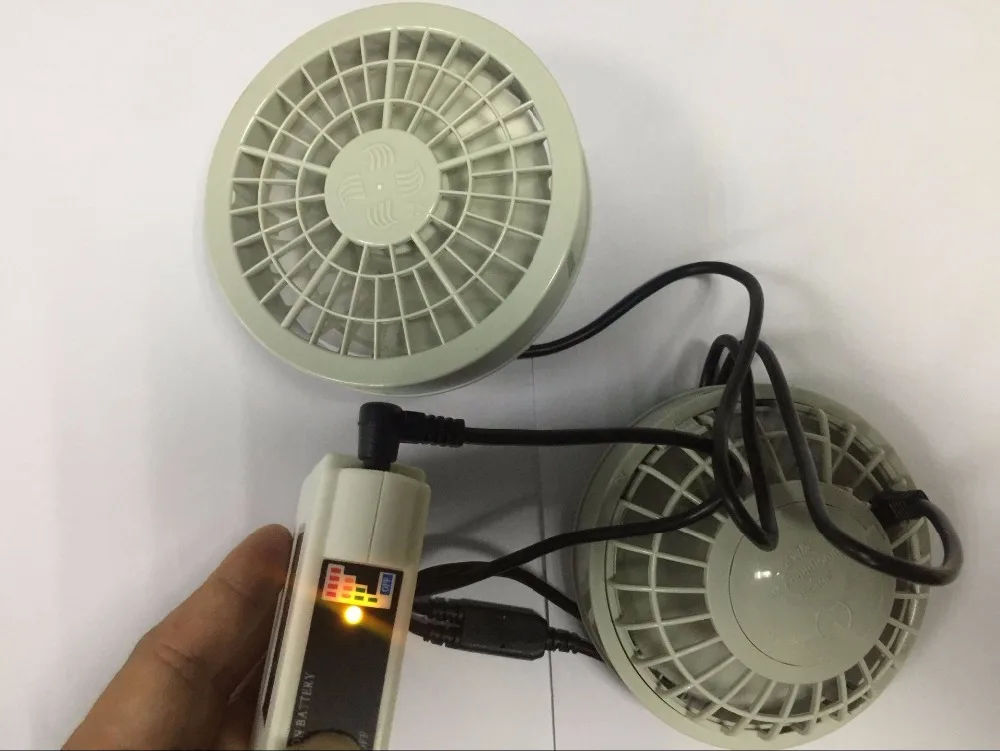 Cooling Clothes Accessories Set 7 4v 4400mah Level Control With Cooling Clothes Accessories Set 7 4v 4400mah Level Control With Measure Battery Pack Fans For Air Condition Clothing In Fishing Vests From Sports
