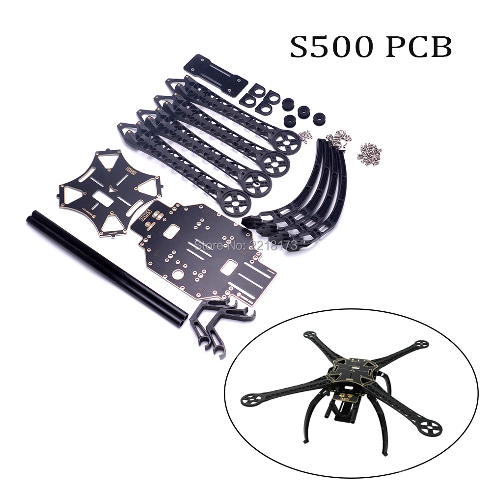 

1 set S500 500mm PCB Board frame kit with plastic Landing Gear For FPV RC Quadcopter