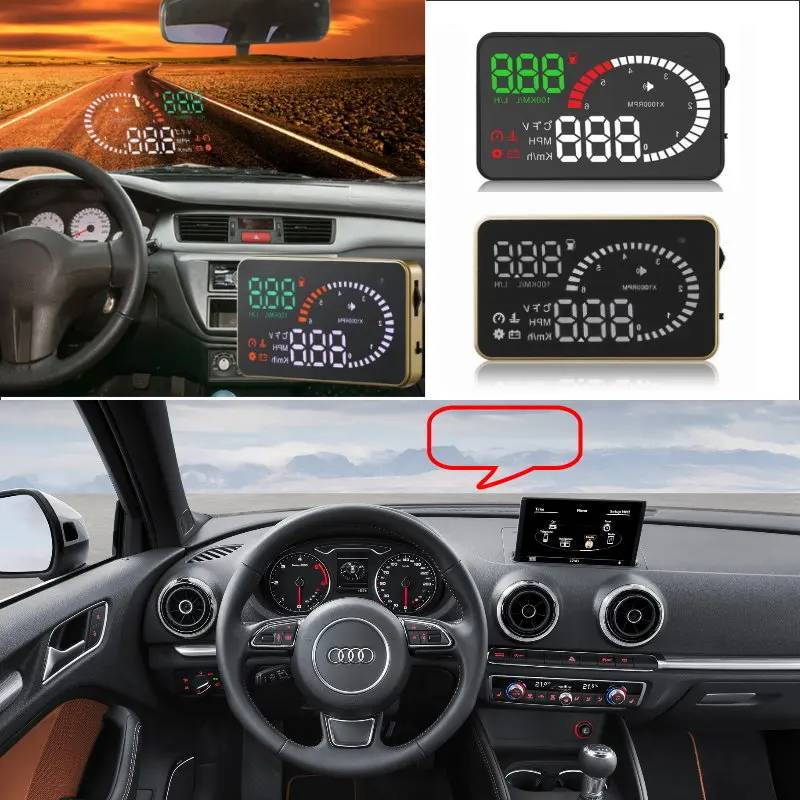 Liislee Car Hud Head Up Display For Audi A3 A4 A5 A6 Q5 Q7