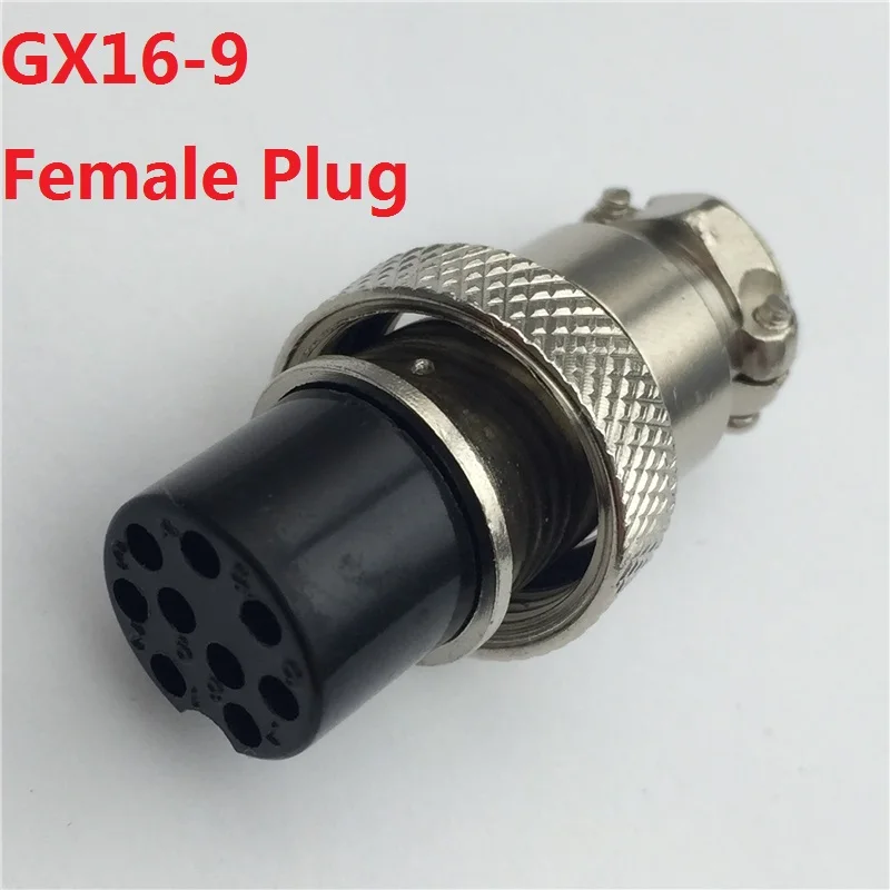 1pcs GX16 9 Pin Female Circular Aviation Plug Diameter 16mm Wire Panel Connector L87 Free Shipping Russia 1set gx12 aviation circular connector 2 3 4 5 6 pin male female 12mm rs765 circular aviation socket plug wire panel connector