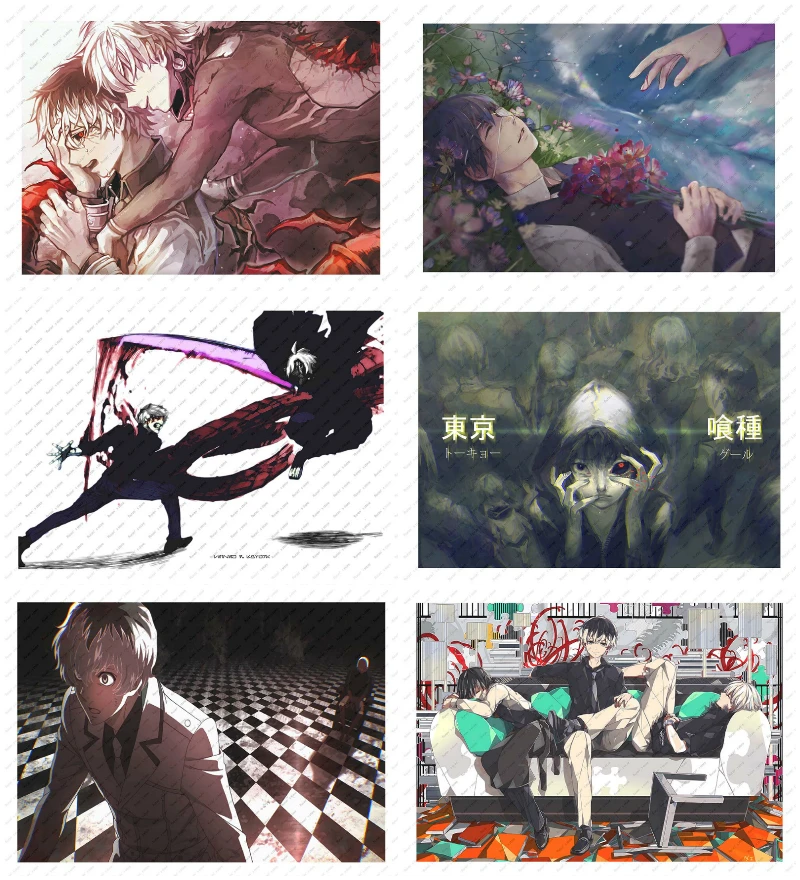 

Tokyo Ghoul kaneki ken White kraft poster wall sticker Japanese anime Poster Retro Poster Part.2