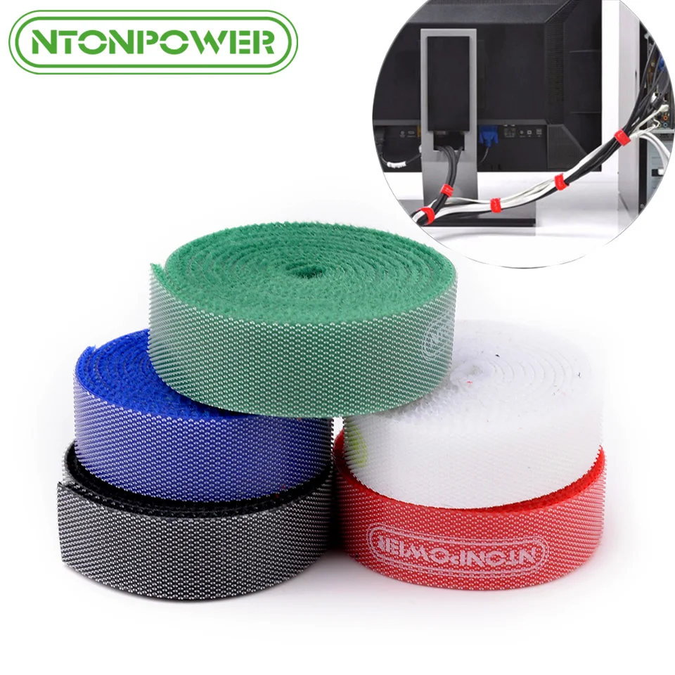 Promotion 5pcs Releasable Nylon Cable Ties Straps 1M Length Reusable