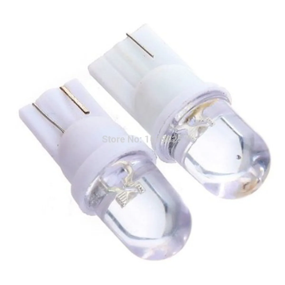 

10Pcs Best Price White T10 W5W 168 194 501 1 LED Car Auto Wedge Light Side Dashboard Number Plate Lamp Bulb DC12V