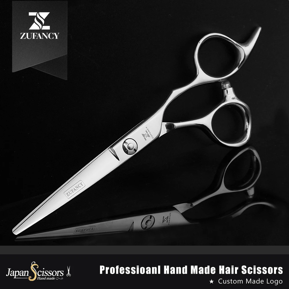 

fast shipped ZUFANCY professional 6 inch japan 440C high quality hair scissors hairdressing cutting&thinning salon barber shears