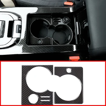 

2Pcs Carbon Fiber ABS Cup Holder Decorative Frame Trim For Land Rover Discovery Sport 2015-2017 Car Accessories