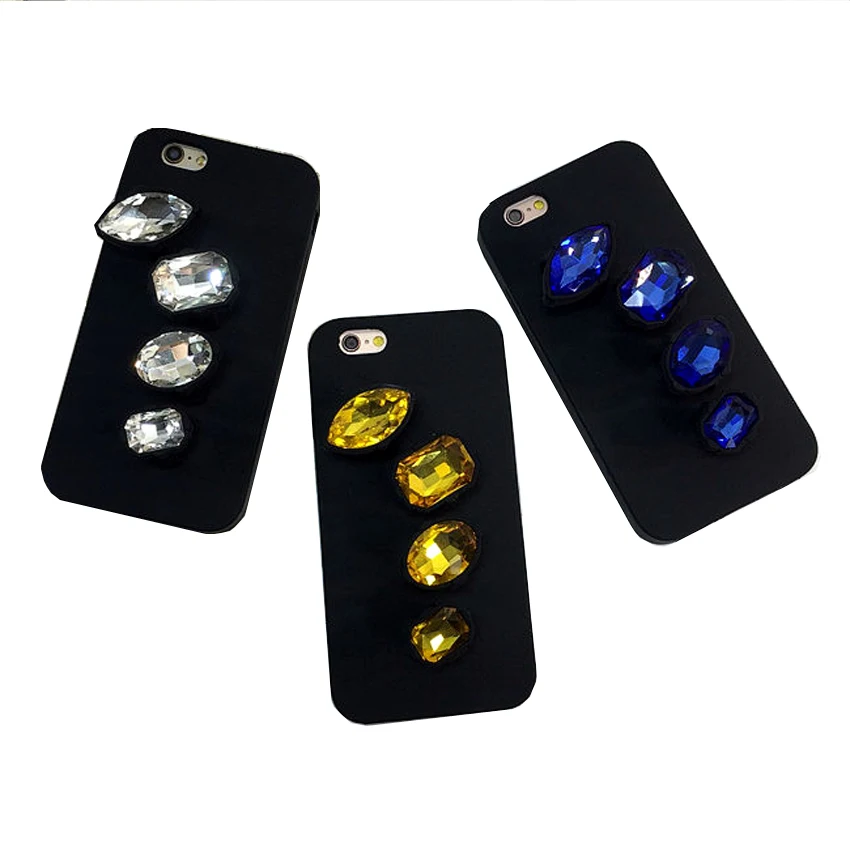 

2017 Luxury Fashion bling glitter rhinestone Diamond Ring Soft Silicone Phone Case Cover For Iphone 6 6S 6Plus 6s plus