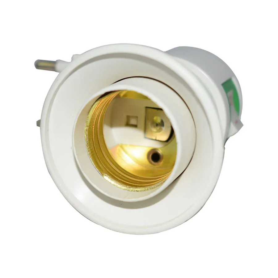 E27 светодиодный адаптер для лампового разъема конвертер 110 В 220 В ЕС вилка E27 лампочка Базовая розетка с кнопкой включения