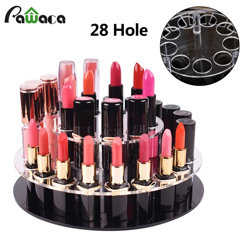 Luxury Crystal multiple lipstick display holders Double layer make up