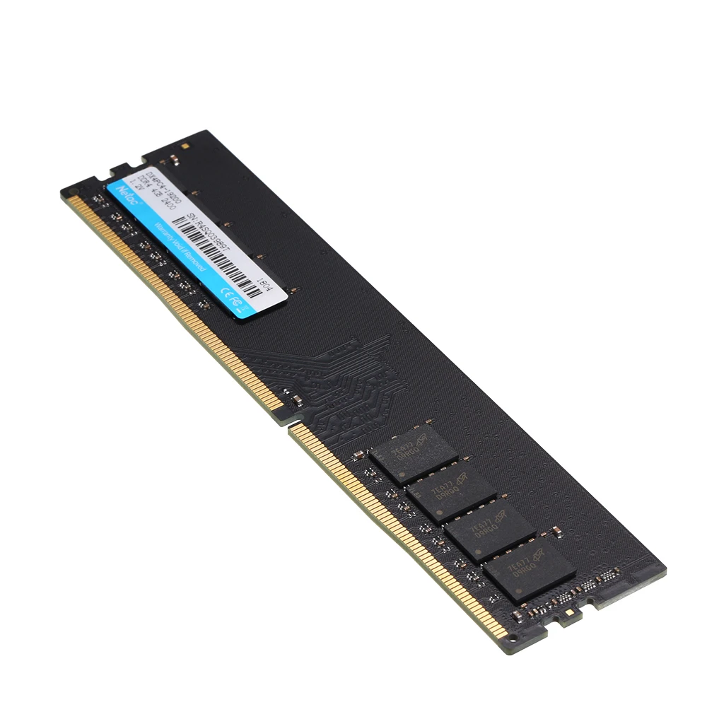 Netac DDR4 память 4 Гб 2400 МГц MT/s 1,2 V PC4-19200 UDIMM 288-pin DDR4 2400 4G 288pin DDR4-2400MHz для настольных ПК компьютер