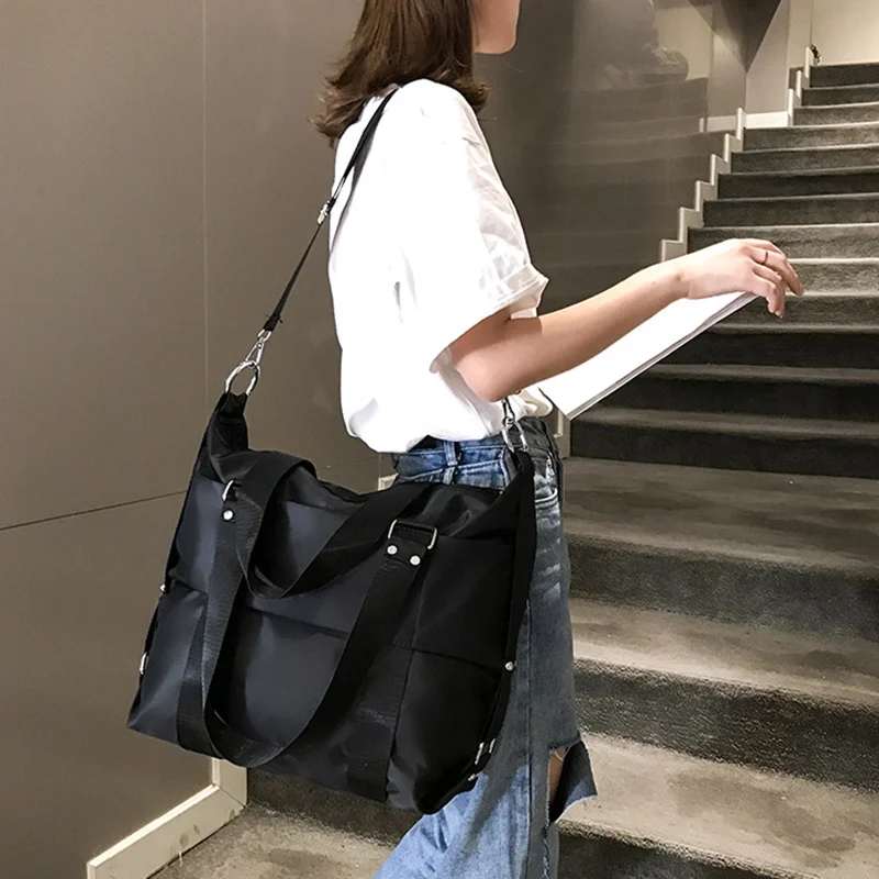 

Women Waterproof Nylon Shoulder Bag Large Capacity Handbag Tote Outdoor Travel Bag LT88