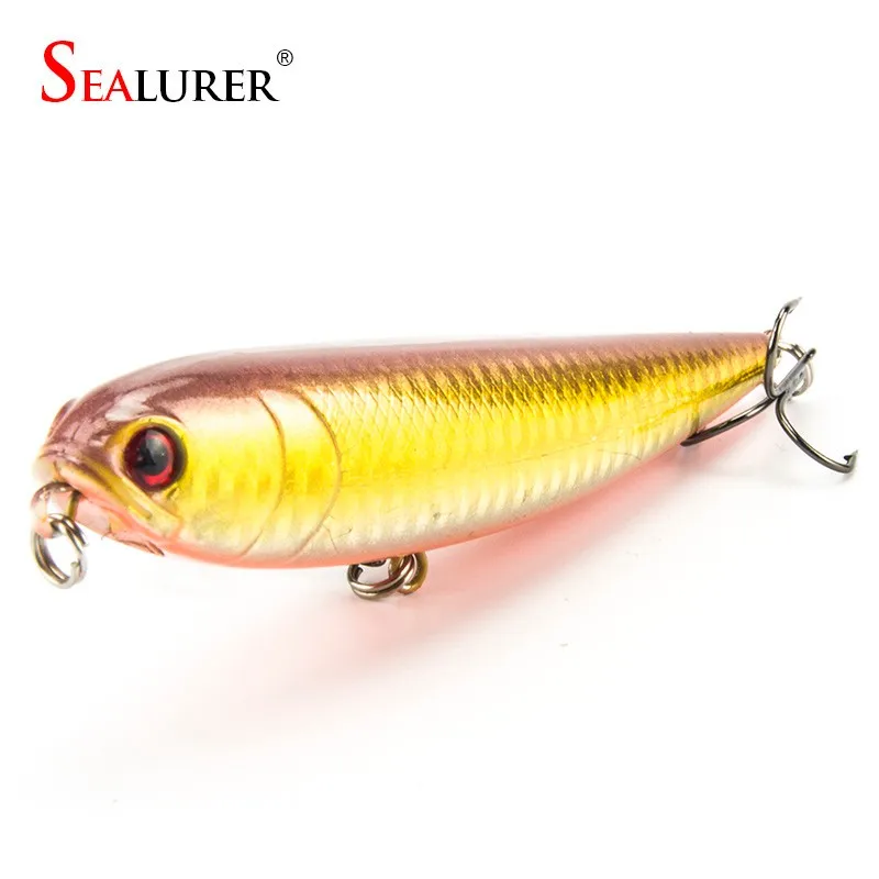 Sealurer Topwater рыболовные приманки плавающий воблер 11 см длина 20 г 4# крючки бионические PESCA, воблер жесткая приманка Jerkbait 1 шт. гольян