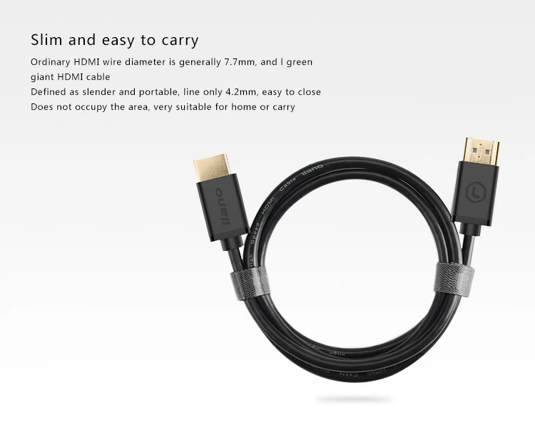 Llano 1,5 м 4 к* 2 к 3D HDMI кабель быстрая скорость HDMI 2,0 Соединительный шнур для HDTV проектор монитор