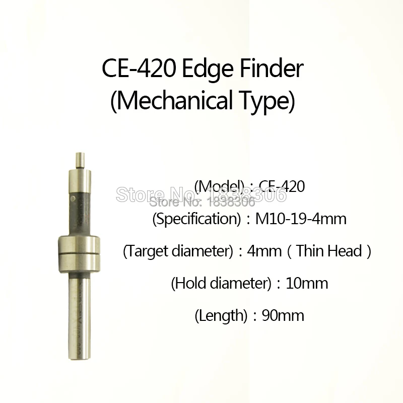 

1pcs Mechanical type Edge Finder CE-420 10MM for Milling Lathe Machine Touch Point Sensor including Milling Cutter