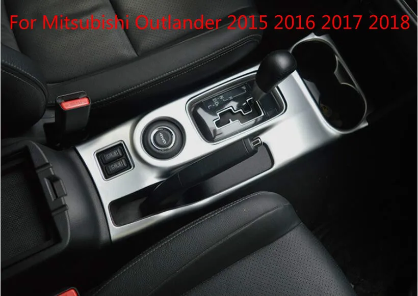 Для Mitsubishi Outlander 2015 2016 2017 2018 хромированная крышка подстаканника на заднее сиденье