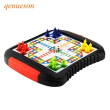 New Quality Drawer style 16pcs Chessmen Board Game Flying Chess Kids Classic Flight Puzzle Game Set For Friend Children Kid Gift