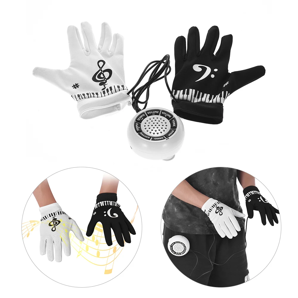 

Electronic Piano Gloves with Musical Fingertips Speaker Hand Exercise Keyboard Instrument Musical Game Gifts
