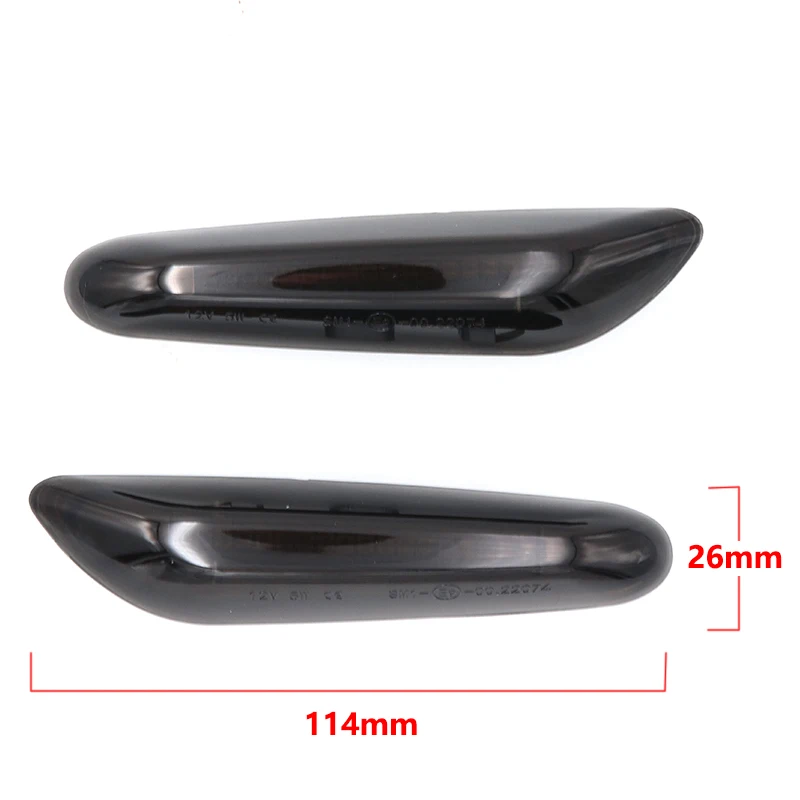 2Pcs For E46 E36 E90 E91 E60 E61 E81 E82 Smoked Amber LED Side Marker Light For BMW E88 E92 E93 X1 E84 X3 E83 X5