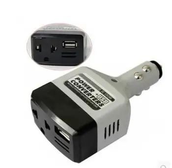

Dragonpad Car Power Converter Inverter 12V/24V for 220V Adapter Charger Car Cigarette Lighter Socket Power+USB Converter