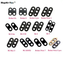 2 шт. задний тыловой объектив камеры стеклянная крышка Замена для Xiaomi mi 8 Lite 9 SE mi x 2S Max 3 Red mi Note 5 6 7 Pro 6A с клеем