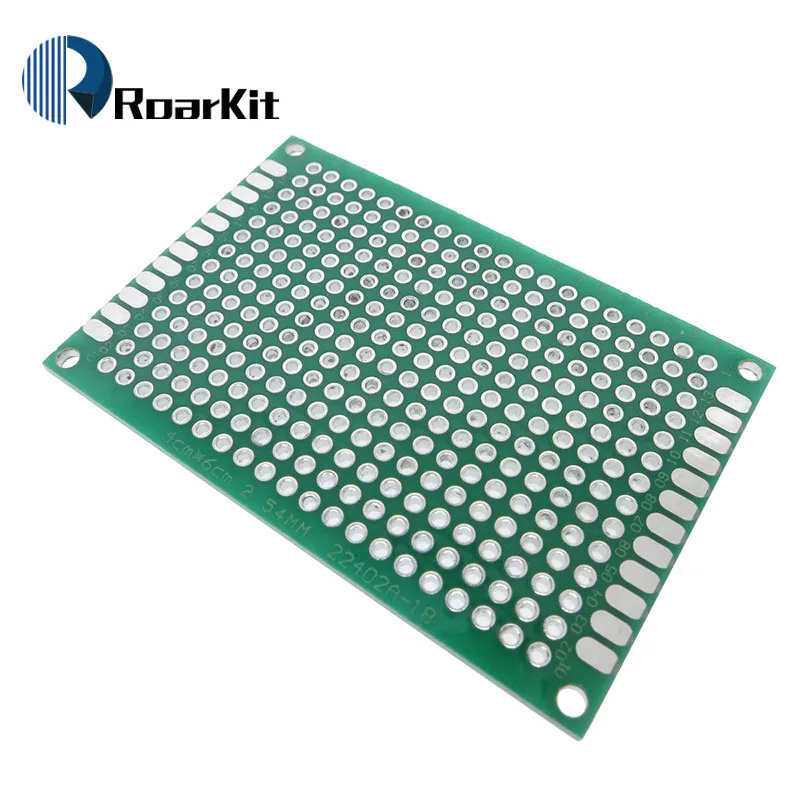 10 шт. 4x6 см Прототип PCB 4*6 Панель двойное покрытие/лужение PCB универсальная плата