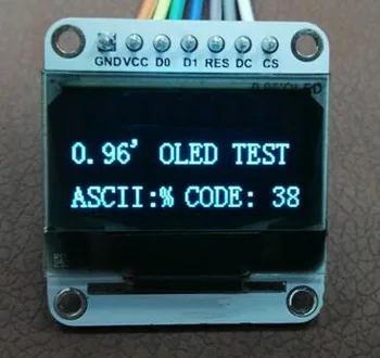 

0.96 inch 7P SPI Blue OLED Display Screen Module SSD1306 Drive IC 128*64 IIC Interface