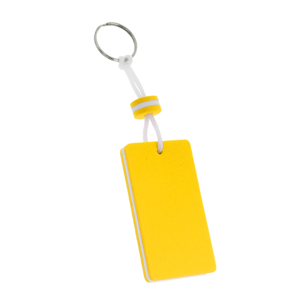 1 Pcs Rectangle Boating Fisherman Floating key Chain Marine Canoe Keychain Shoreline Sailing Key Ring Clip  Keyrings