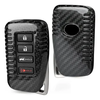 

Carbon Fiber 4Button Remote Smart Key Fob Case For LEXUS 2014 2015 2016 2017