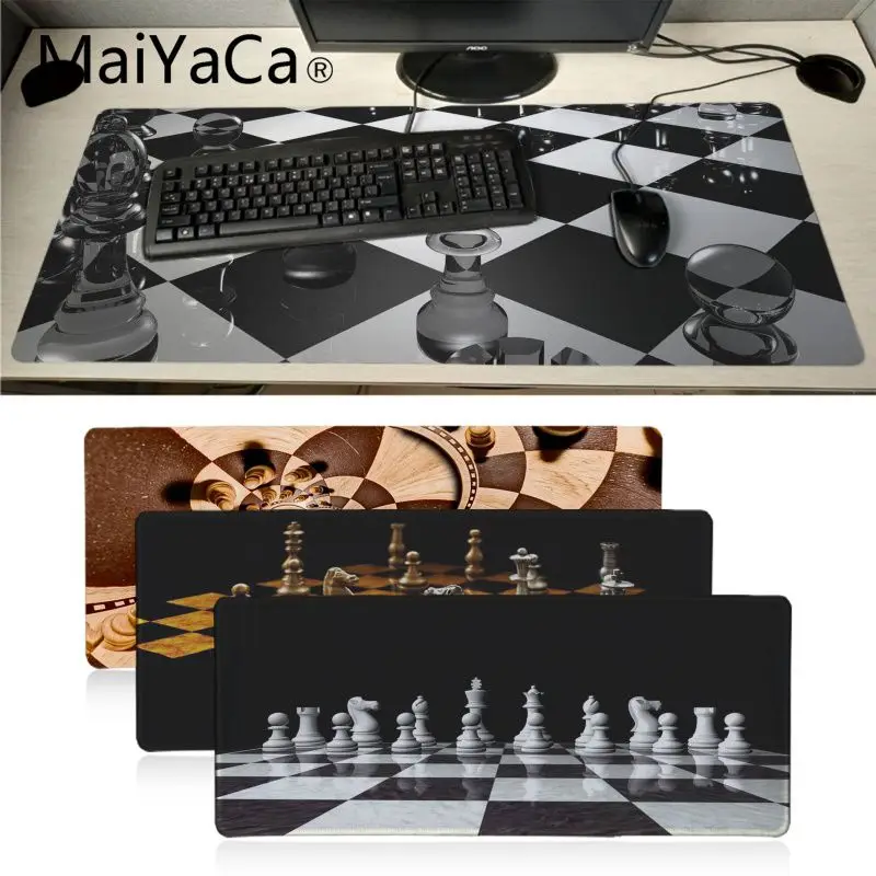 MaiYaCa персонализированный кожаный шахматный ноутбук большая игровая мышь коврик
