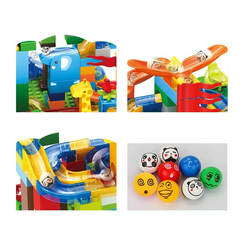 Новый конструктор Marble Race Run лабиринт мяч трасса джунглей совместимые с LegoING Duploed