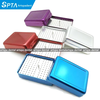 

NEW 120 Holes Dental Endo File Bur Holder Block Autoclave Sterilizer Case Disinfection Box