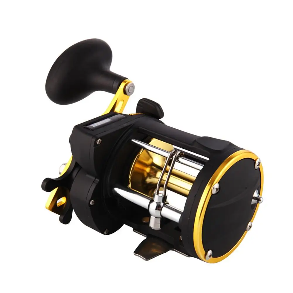 Drum Reel Fishing Iron Plate Reel Full Metal Reel Fishing Trolling Deep