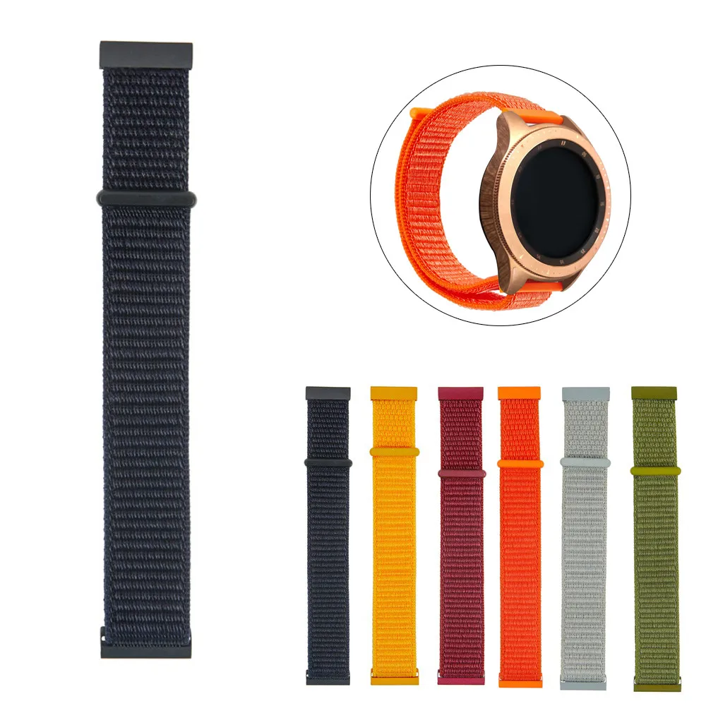 

Nylon weave Band Wrist Strap 20mm fitness bracelet For Samsung Galaxy watch 42mm/Gear Sport smartwatch wearable devices relogios
