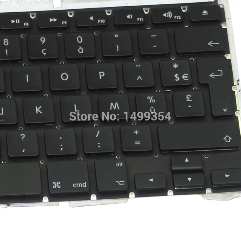 Натуральная A1297 Французский FR Клавиатура с Подсветка для Apple MacBook Pro 17 ''A1297