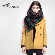 VIANOSI High Quality Plaid Scarf Women Cashmere Winter Scarf Female Warm Tartan Foulard Shawl Scarves