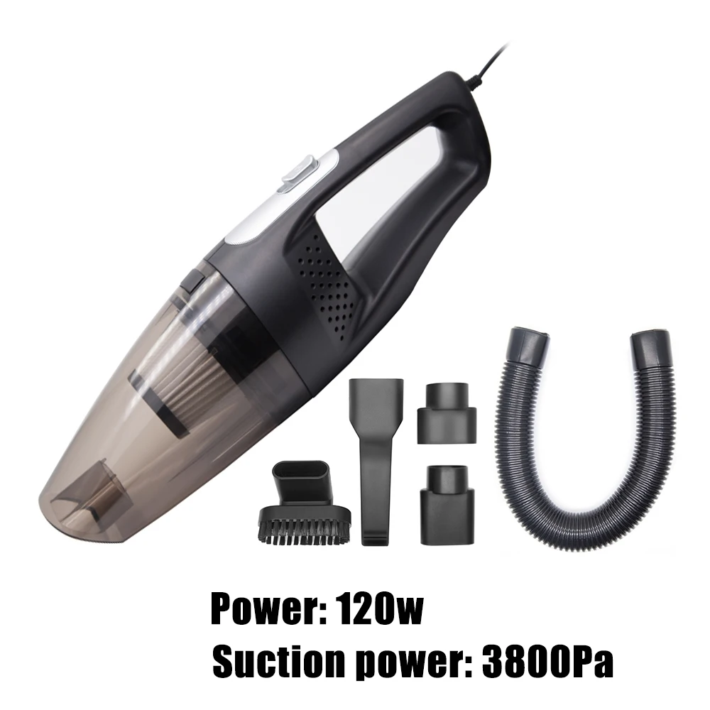 Mini Portable Auto Car Vacuum Cleaner 120w Handheld Wet Dry