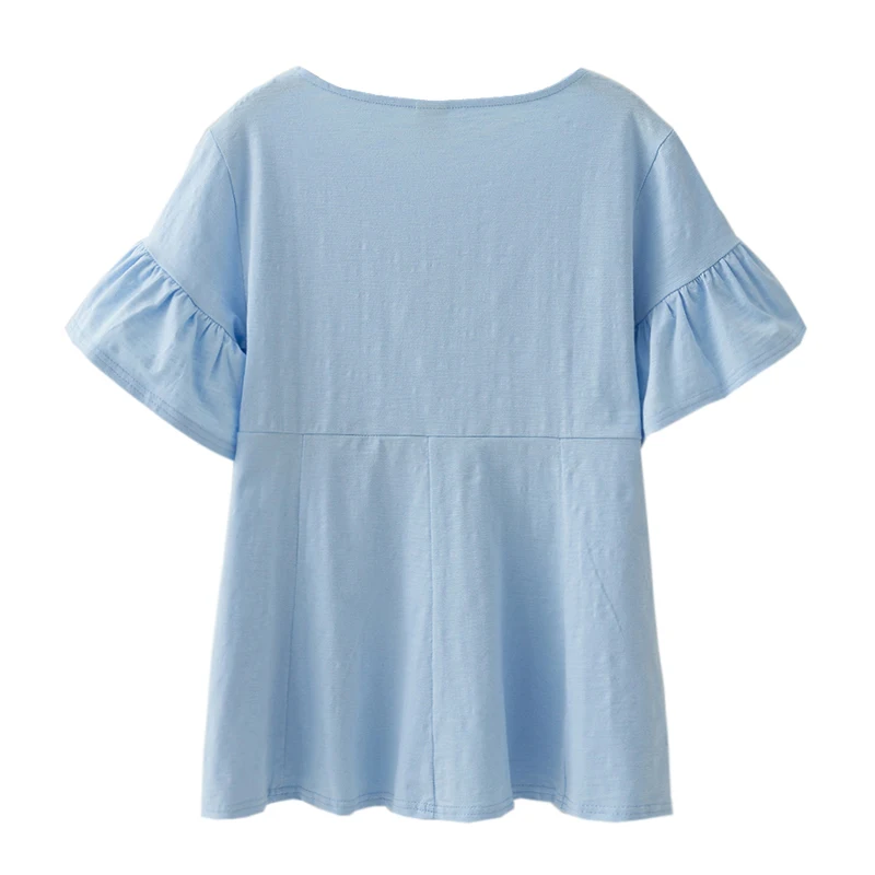 Cotton Maternity Clothing Breastfeeding Nursing Tops Pregnancy Shirt Clothes For Pregnant Women Plus Size Wear Summer 2019 New