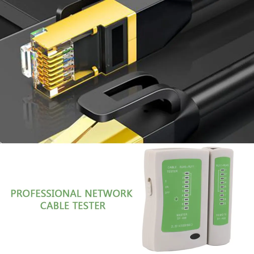 Профессиональный сетевой кабель тестовый er RJ45 RJ11 RJ12 CAT5 UTP LAN кабель тестовый er детектор дистанционного тестирования Инструменты сетевое оборудование