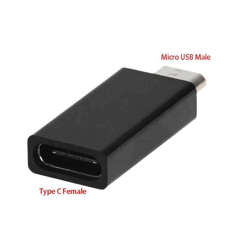 1 предмет USB 3,1 Тип C Женский переходник Micro USB для передачи данных со штекером переходник, конвертер USB-C