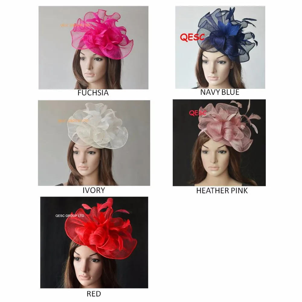 navy and cream hats and fascinators