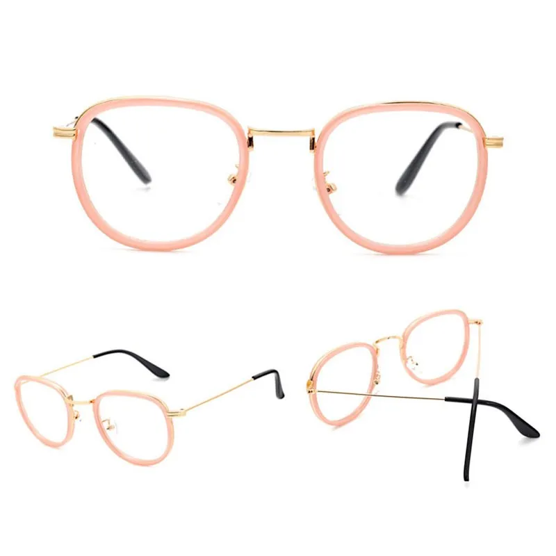 Ретро очки для мужчин и женщин, оправа для очков, прозрачные линзы, очки, очки