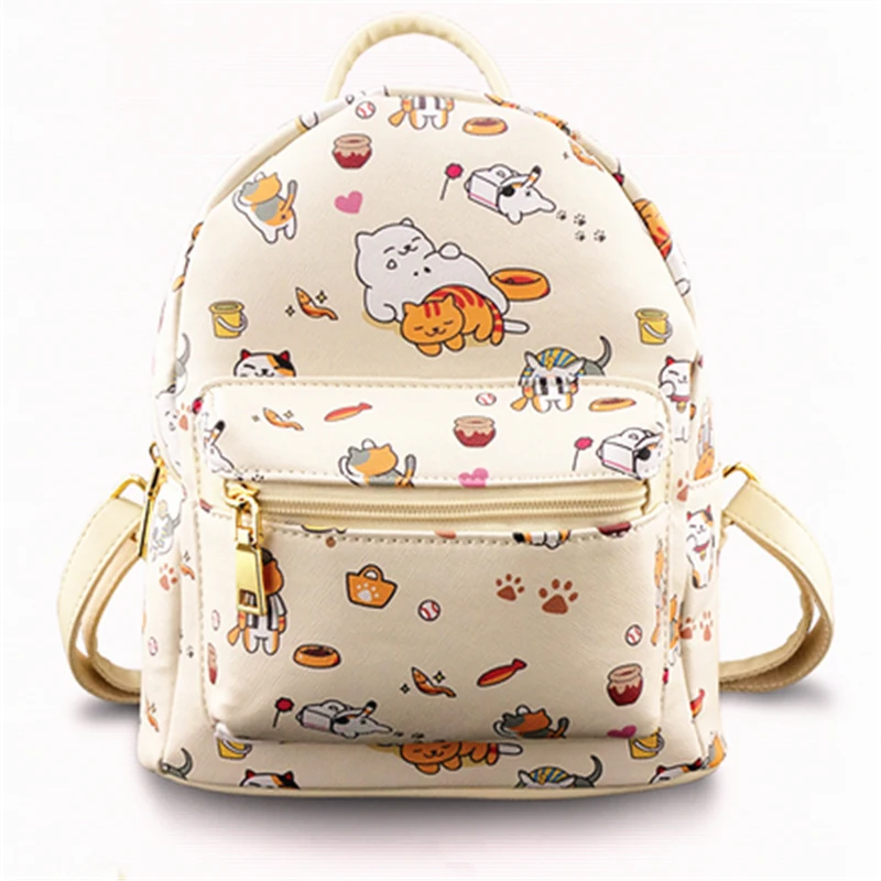 

Japan 2017 New Fashion Game Neko Atsume Charm Collector Backpack Spots Tubbs Shoulder Bag