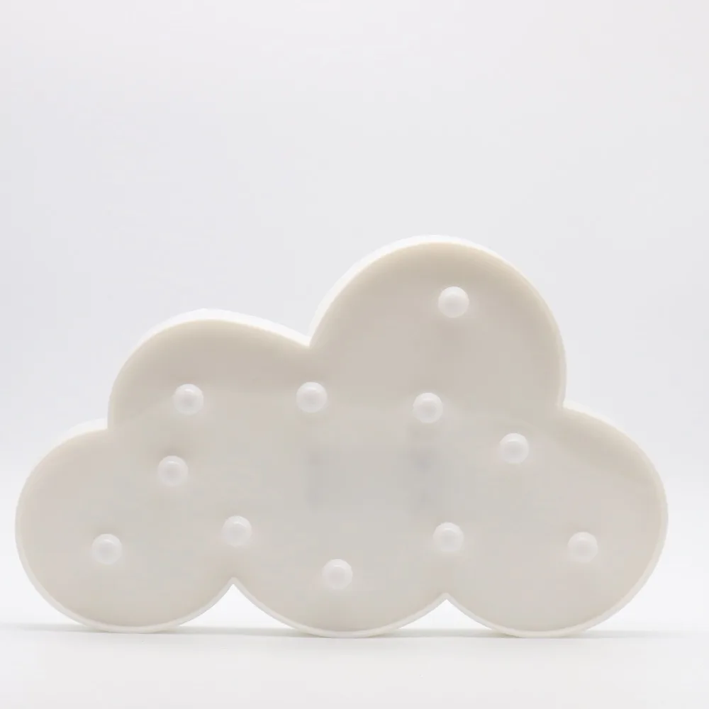 

Ins hot style Cloud Night Light 3D Led Lamp Chrildren's Nightlight Marquee Gift Bedroom Decor For Kids Baby