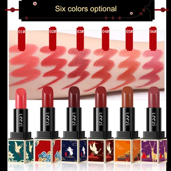 

1 Pcs Forbidden City Chinese Style Lipstick Long Lasting Lip Cosmetics Waterproof Lip Stick SSwell