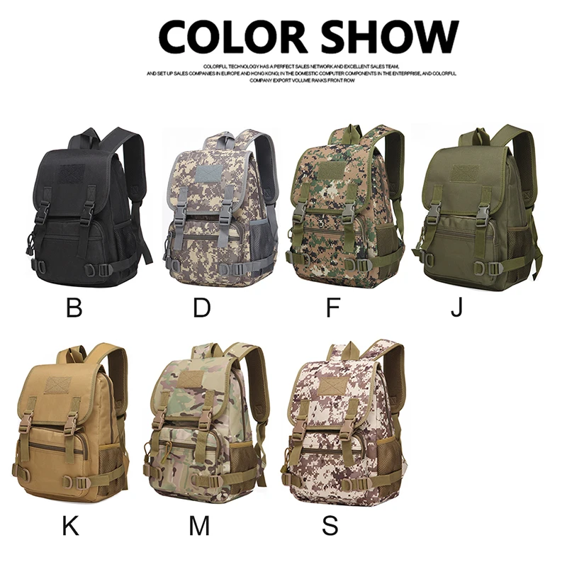 

Large Capacity 20L Unisex Backpack Camouflage 800D Thick Waterproof Oxford Women Men Travel mochila School Bag For Teenages T6