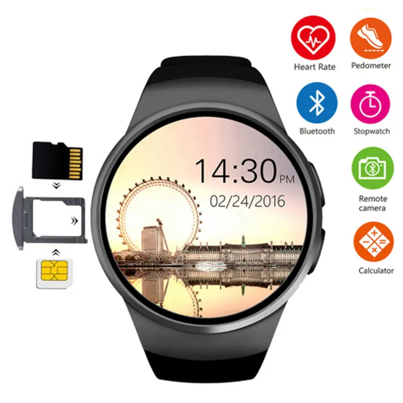 FUYIJIA Hot SIM Card Phone Watch Man Business Smart Watch Men's Woman Smartwatch Bluetooth Multi-language Menu Waterproof Clock