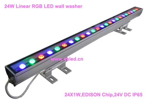 

IP65,CE,good quality, high power 24W Linear RGB LED wall washer,Linear 24W RGB LED wash light,24*1W,24VDC,DS-T11-100cm-24W-RGB,