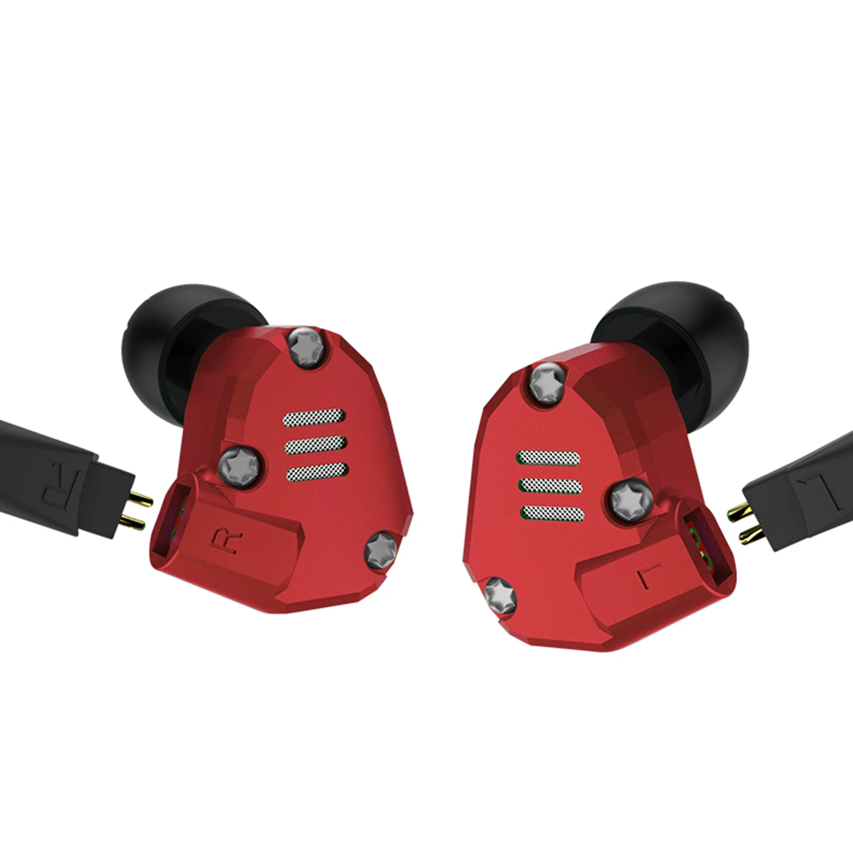 Проводная гарнитура Eight drive HIFI stereo sports KZ ZS6 2DD + 2BA динамические кольца наушники со
