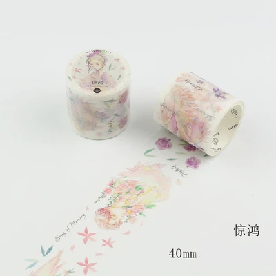 

3cm 4m 1 pcs Flower goddess design washi tape Adhesive DIY Scrapbook Sticker Label Masking home decor