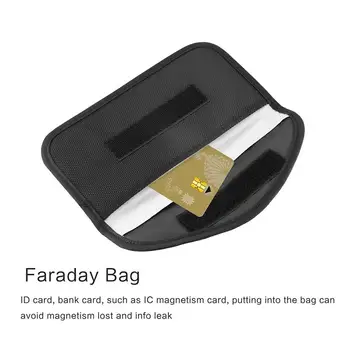 

Signal Blocking Bag Car Fob Signal Blocker Faraday Bag Shielding Pouch Wallet Case for Car Key Cell Phone Protection